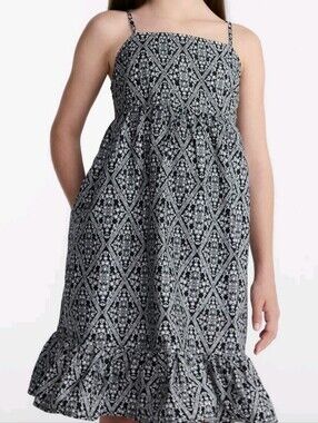 Weekend Academy Girls Sleeveless Cotton Dress,